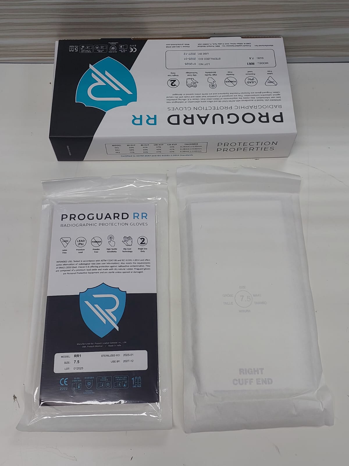 RR1 ProGuard Radiographic Protection Gloves