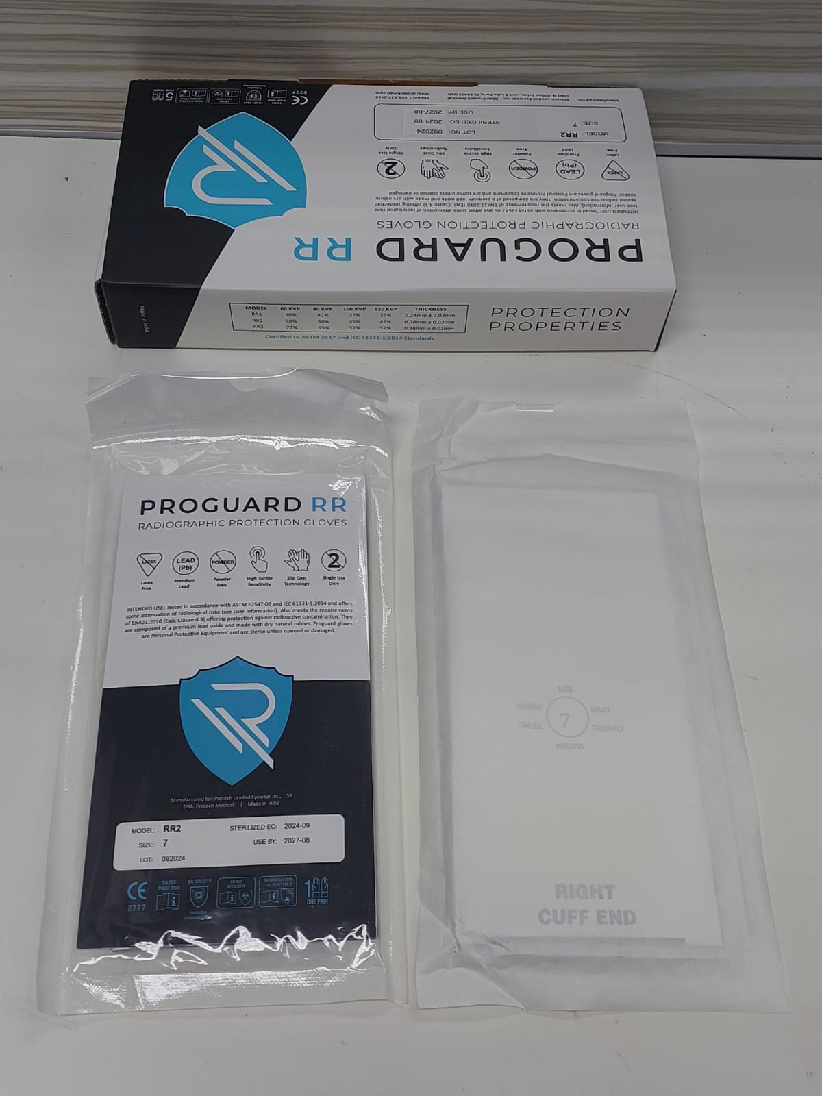 RR2 ProGuard Radiographic Protection Gloves