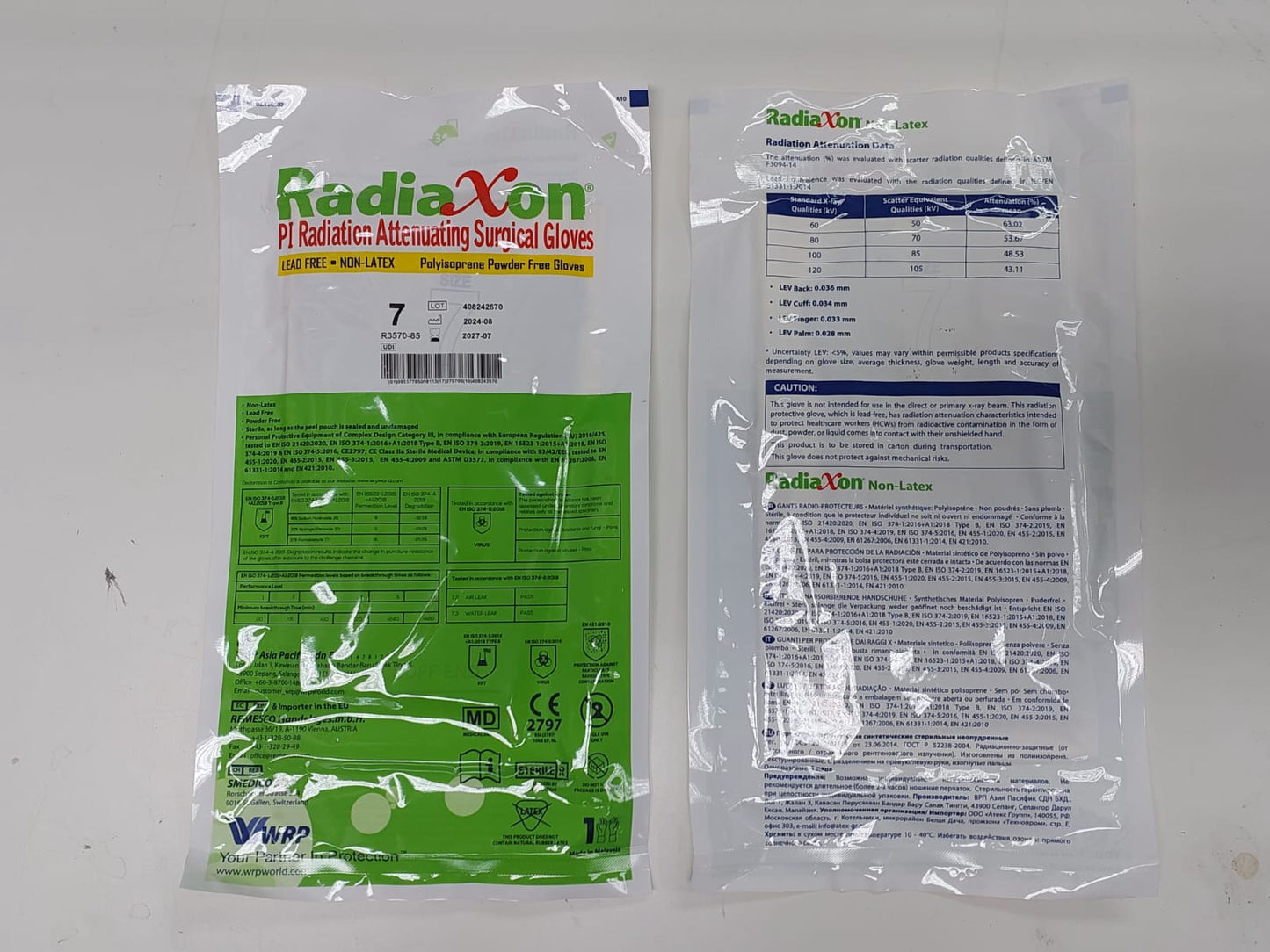 Radiaxon PI Radiation Protection Gloves - R35XX-85 (Lead Time 6 Months)